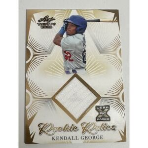 Kendall George 2023 Leaf Trinity Rookie Relic Card